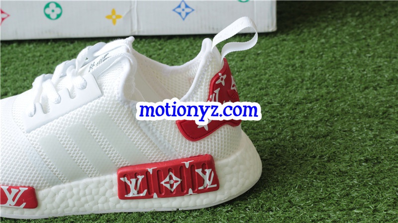 Real Boost Adidas NMD R1 Boost LuisVutton White Mesh